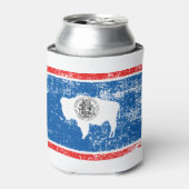 ワイオミング国旗のヴィンテージ 缶クーラー (缶正面)