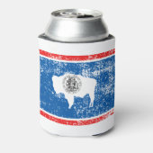 ワイオミング国旗のヴィンテージ 缶クーラー (缶裏面)