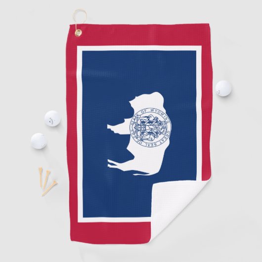 ワイオミング国旗 ゴルフタオル (インサイチュ)