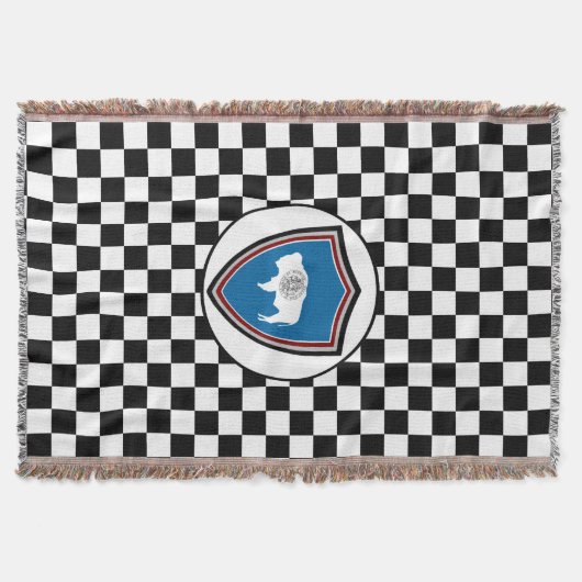 ワイオミング国旗 スローブランケット (正面)