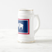 ワイオミング国旗 ビールジョッキ (正面右)