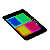 ワイオミング地図シルエット マグネット (右側)