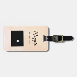 ワイオミング地図ラゲッジタグ、ウェディングパーティーへようこそ ラゲッジタグ