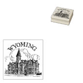 ワイオミング大学語学会館 ラバースタンプ (押印)