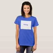 ワイオミング属する州マップ Tシャツ (正面フル)