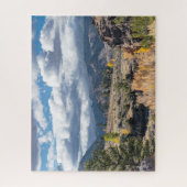 ワイオミング山の風景イエローストーン公園近く ジグソーパズル (縦)