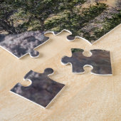 ワイオミング山の風景イエローストーン公園近く ジグソーパズル (側面)