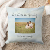 ワイオミング州に住む州の形をしたカスタム写真 クッション (ブランケット)