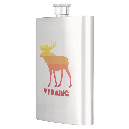 ワイオミング州のムース フラスク (左)