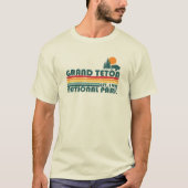 ワイオミング州の国立公園 グランドティートン Tシャツ (正面)