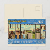 ワイオミング州の挨拶ポストカード ポストカード (正面/裏面)