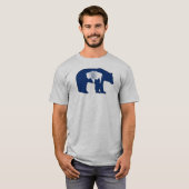 ワイオミング州の旗クマ Tシャツ (正面フル)