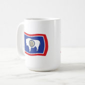 ワイオミング州の旗マグ コーヒーマグカップ (正面左)