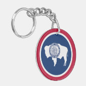 ワイオミング州の旗 キーホルダー (正面左)