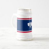 ワイオミング州の旗 ビールジョッキ (正面左)