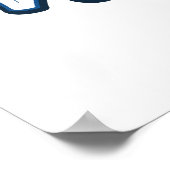 ワイオミング州の漫画ロゴ ポスター (角)