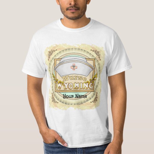 ワイオミング州の看護師 Tシャツ (正面)