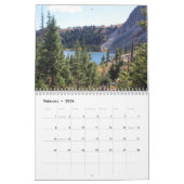 ワイオミング州の雪景色のバイウェイカレンダー カレンダー (2月 2026)