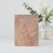 ワイオミング州イエローストーン国務部の地質図2 ポストカード (スタンド正面)