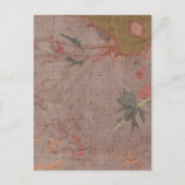 ワイオミング州イエローストーン国務部の地質図3 ポストカード (正面)