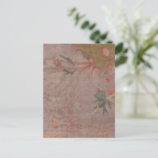 ワイオミング州イエローストーン国務部の地質図3 ポストカード (スタンド正面)