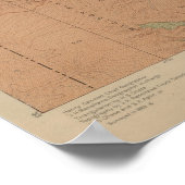 ワイオミング州イエローストーン国務部の地質図 ポスター (角)