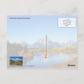 ワイオミング州グランドテトン国立公園 ポストカード (裏面)