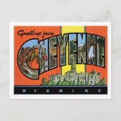 ワイオミング州シャイアン市からのご挨拶 ポストカード (正面)