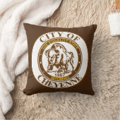 ワイオミング州シャイエンヌの封印 クッション (ブランケット)