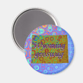 ワイオミング州ジオキャッシュ供給マグネットジオスワグ マグネット (正面/裏面)