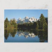 ワイオミング州ティートン国立公園、ティートンレンジ ポストカード (正面)