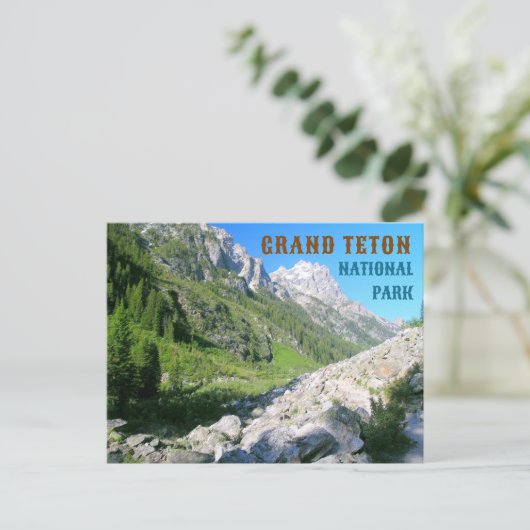 ワイオミング州テトン国立公園カスケードキャニオン ポストカード (スタンド正面)