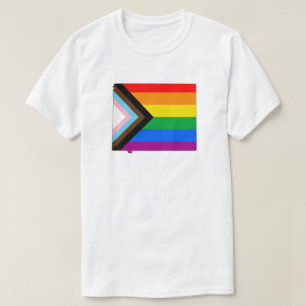 ワイオミング州プライド LGBTQ プログレスプライド Tシャツ