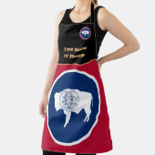 ワイオミング州ホーム&ワイオミング州旗の味/USA料理 エプロン (インサイチュ)