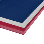 ワイオミング州旗を持つガラス板 カッティングボード (角)