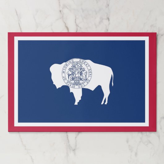 ワイオミング州旗を持つティアウェイ紙パッド ペーパーパッド (正面)