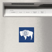 ワイオミング州旗を持つマグネット州 – 米国 マグネット (インサイチュ (食洗機))