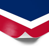 ワイオミング州旗を掲げた愛国的ポスター ポスター (コーナー)