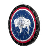 ワイオミング州旗ダーツボード&ワイオミング/アメリカ合衆国ゲームボード ダーツボード (正面右)