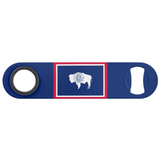 ワイオミング州旗デザイン スピード栓抜き (正面(横))