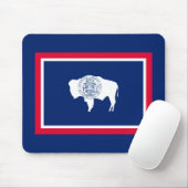 ワイオミング州旗デザイン マウスパッド (マウス)