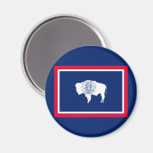 ワイオミング州旗デザイン マグネット (正面/裏面)