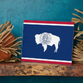 ワイオミング州旗プラーク フォトプラーク (側面)