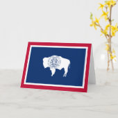 ワイオミング州旗 カード (黄色い花)