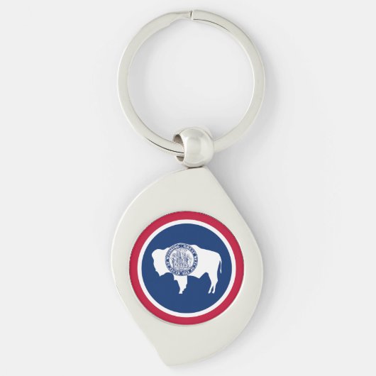 ワイオミング州旗 キーホルダー (正面)