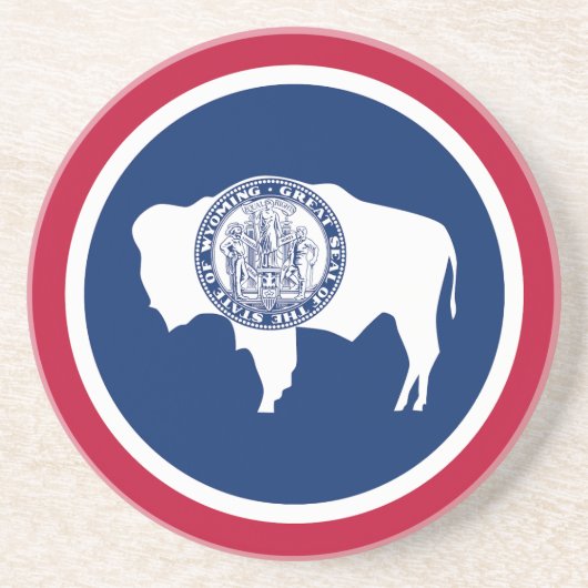 ワイオミング州旗 コースター (正面)