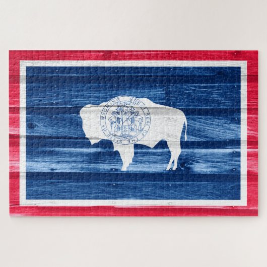 ワイオミング州旗 ジグソーパズル (横)