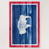 ワイオミング州旗 ジグソーパズル (縦)