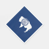 ワイオミング州旗 スタンダードランチョンナプキン (角)