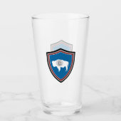 ワイオミング州旗 タンブラーグラス (正面)